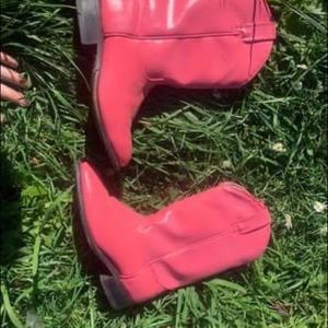 Painted Pink Boots 6.5 M